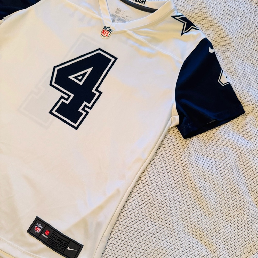 NFL NIKE Dallas Cowboys #4 Dak Prescott Women's Game Football Jersey Shirt - Picture 4 of 16